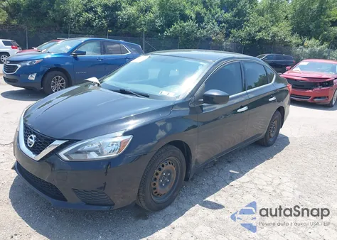 2016 Nissan Sentra S z USA, uszkodzony, nr VIN 3N1AB7AP0GY315032